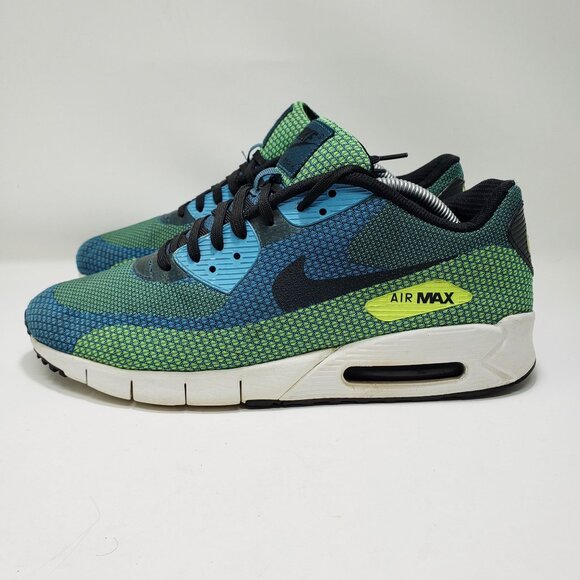 Nike Air Max 2013 Sneakers Blue/Green Mesh Low-Top Athletic Shoes Mens 10.5 main image 6